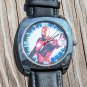Marvel Iron Man Watch - Black Leather Strap IRN2065