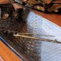 Vintage Sterling Silver & Rhinestone Pin Bar Long Narrow Elegant