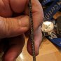 Vintage Sterling Silver & Rhinestone Pin Bar Long Narrow Elegant