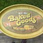 Vintage "The Lovin' Oven" Old Fashioned Baked Goods Metal Serving Tray Pentron