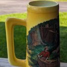 Starting Out Currier & Ives Ceramics Yellow Tall Beer Mug