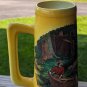Starting Out Currier & Ives Ceramics Yellow Tall Beer Mug