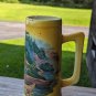 Starting Out Currier & Ives Ceramics Yellow Tall Beer Mug