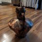 Vintage Large 10" Diameter 13" Tall Copper Brass Jug