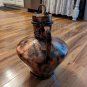 Vintage Large 10" Diameter 13" Tall Copper Brass Jug