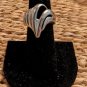 925 Italy Sterling Silver Large Swirl Ring Size 6