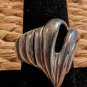 925 Italy Sterling Silver Large Swirl Ring Size 6