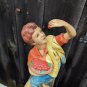 Vintage Atlantic Mold #673 Cherry Picking Boy Ceramic Home Decor 15" Tall
