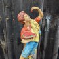 Vintage Atlantic Mold #673 Cherry Picking Boy Ceramic Home Decor 15" Tall