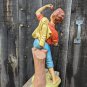 Vintage Atlantic Mold #673 Cherry Picking Boy Ceramic Home Decor 15" Tall