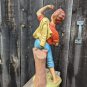 Vintage Atlantic Mold #673 Cherry Picking Boy Ceramic Home Decor 15" Tall