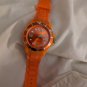 Sempre 36 Krippl Orange Dial Silicone Rubber Strap Quartz Watch AU3-CO-4005