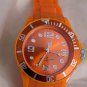 Sempre 36 Krippl Orange Dial Silicone Rubber Strap Quartz Watch AU3-CO-4005