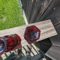 Three Avon Ruby Red Glass Ware Lot