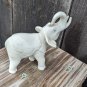 LENOX - WHITE,  TRUMP UP, GOLD ACCENTED PAWS, ELEPHANT,  -HANDCRAFTd 3.5" TALL