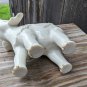 LENOX - WHITE,  TRUMP UP, GOLD ACCENTED PAWS, ELEPHANT,  -HANDCRAFTd 3.5" TALL