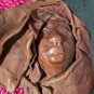 Hatian Leather Hide Woman's Face Art Mask hand made Caribbean beautifully rare