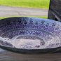 Topkapi Silver ,purple, Turkish Art Glass Bowl 13.50" Diameter