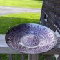 Topkapi Silver ,purple, Turkish Art Glass Bowl 13.50" Diameter