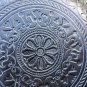 Topkapi Silver ,purple, Turkish Art Glass Bowl 13.50" Diameter