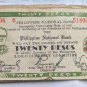 Philippines currency / money emergency circulating note 1942 Ilo Ilo 20 pesos