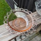 Vintage 1930's Anchor Hocking Old Colony Open Lace Pink Depression Glass Bowl