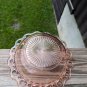 Vintage 1930's Anchor Hocking Old Colony Open Lace Pink Depression Glass Bowl