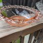 Vintage 1930's Anchor Hocking Old Colony Open Lace Pink Depression Glass Bowl