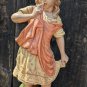 Vintage Atlantic Mold F  Peasant GIRL Figurine 15" Tall Home Decor  F 172