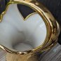 Vintage Holley Ross Distinguished China 22k Weeping Gold Handled Basket Vase USA