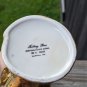 Vintage Holley Ross Distinguished China 22k Weeping Gold Handled Basket Vase USA