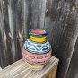 Moroccan Clay Pottery Hand Painted Vase