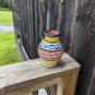 Moroccan Clay Pottery Hand Painted Vase