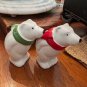 VINTAGE 1960'S COCA COLA SALT & PEPPER SHAKERS BEAR FIGURINE DESIGN NR