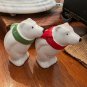 VINTAGE 1960'S COCA COLA SALT & PEPPER SHAKERS BEAR FIGURINE DESIGN NR