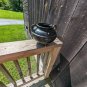 ROSEVILLE Pottery Bean Pot Made in U.S.A. Vintage Black 3 Footed Legged Cauldron