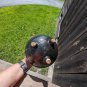 ROSEVILLE Pottery Bean Pot Made in U.S.A. Vintage Black 3 Footed Legged Cauldron