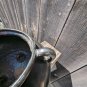 ROSEVILLE Pottery Bean Pot Made in U.S.A. Vintage Black 3 Footed Legged Cauldron