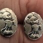 Vintage Disney Productions Sterling Silver Rare Older Mickey Mouse Earrings