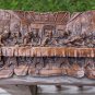Vintage G. Muraro Ceramics Last Supper Plaque For Wall, 10" Long, Scroll Design