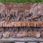 Vintage G. Muraro Ceramics Last Supper Plaque For Wall, 10" Long, Scroll Design
