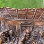 Vintage G. Muraro Ceramics Last Supper Plaque For Wall, 10" Long, Scroll Design