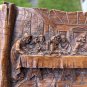 Vintage G. Muraro Ceramics Last Supper Plaque For Wall, 10" Long, Scroll Design