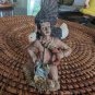 NOS Vintage Polyresin IAC 1998 Native American Indian with Bald Eagle Figurine
