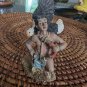 NOS Vintage Polyresin IAC 1998 Native American Indian with Bald Eagle Figurine