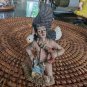NOS Vintage Polyresin IAC 1998 Native American Indian with Bald Eagle Figurine