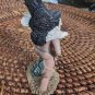 NOS Vintage Polyresin IAC 1998 Native American Indian with Bald Eagle Figurine