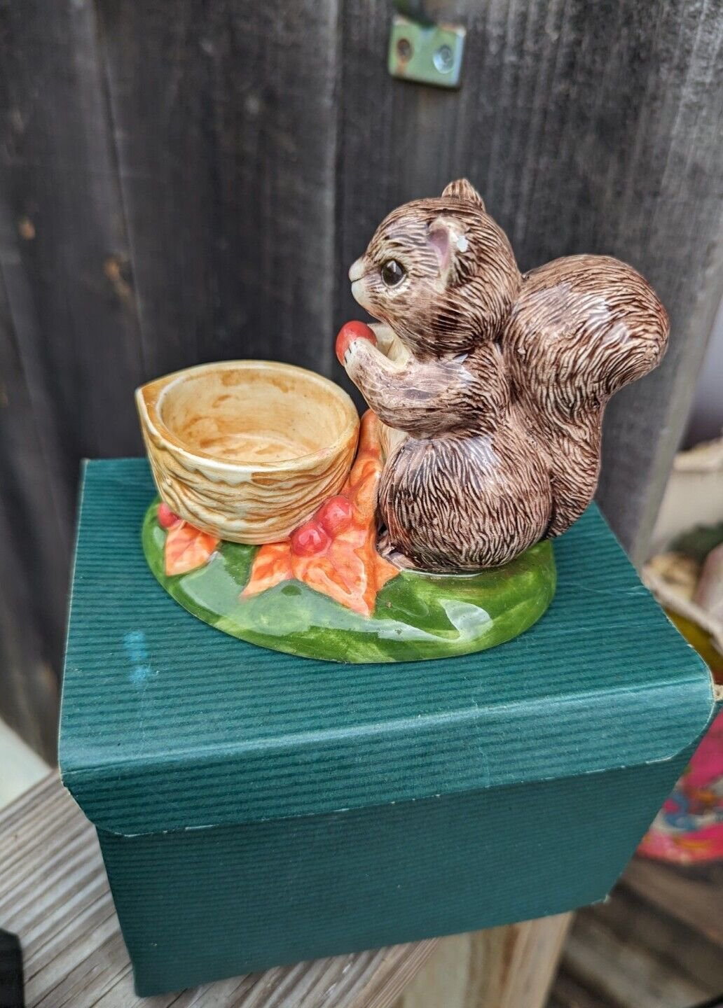ceramic squirrel figurines