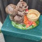 ceramic squirrel figurines