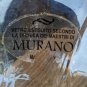 Murano Vetro Eseguito Iridescent Freeform Glass Bowl Italy goldish color